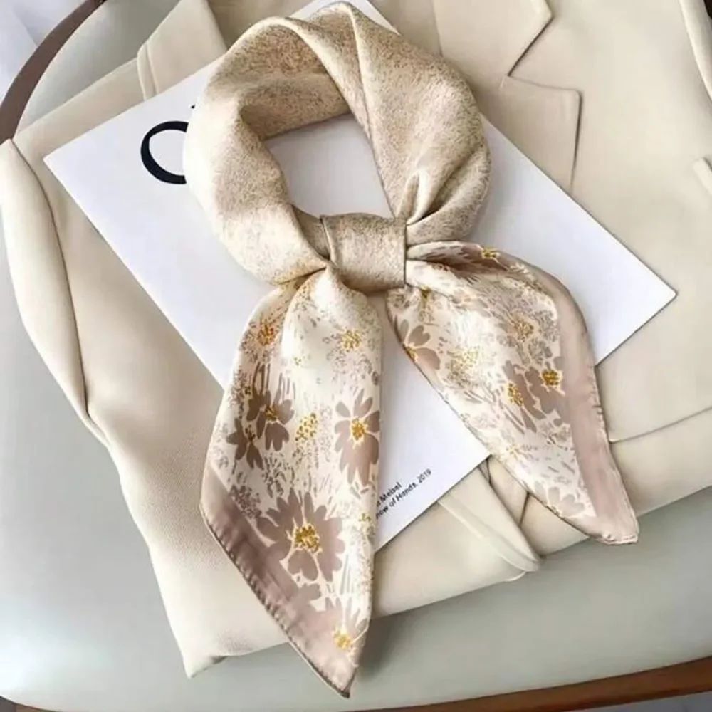 Pink and Gold Floral Scarf S34